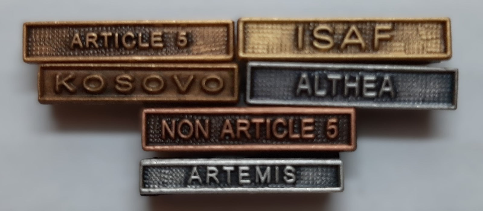 Medal Clasps British Six Mixed Campaign / Award Bars for Collectors