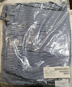 Chefs Trousers British Army Unisex Blue/White Chequered Pack of 2 Size Large NEW