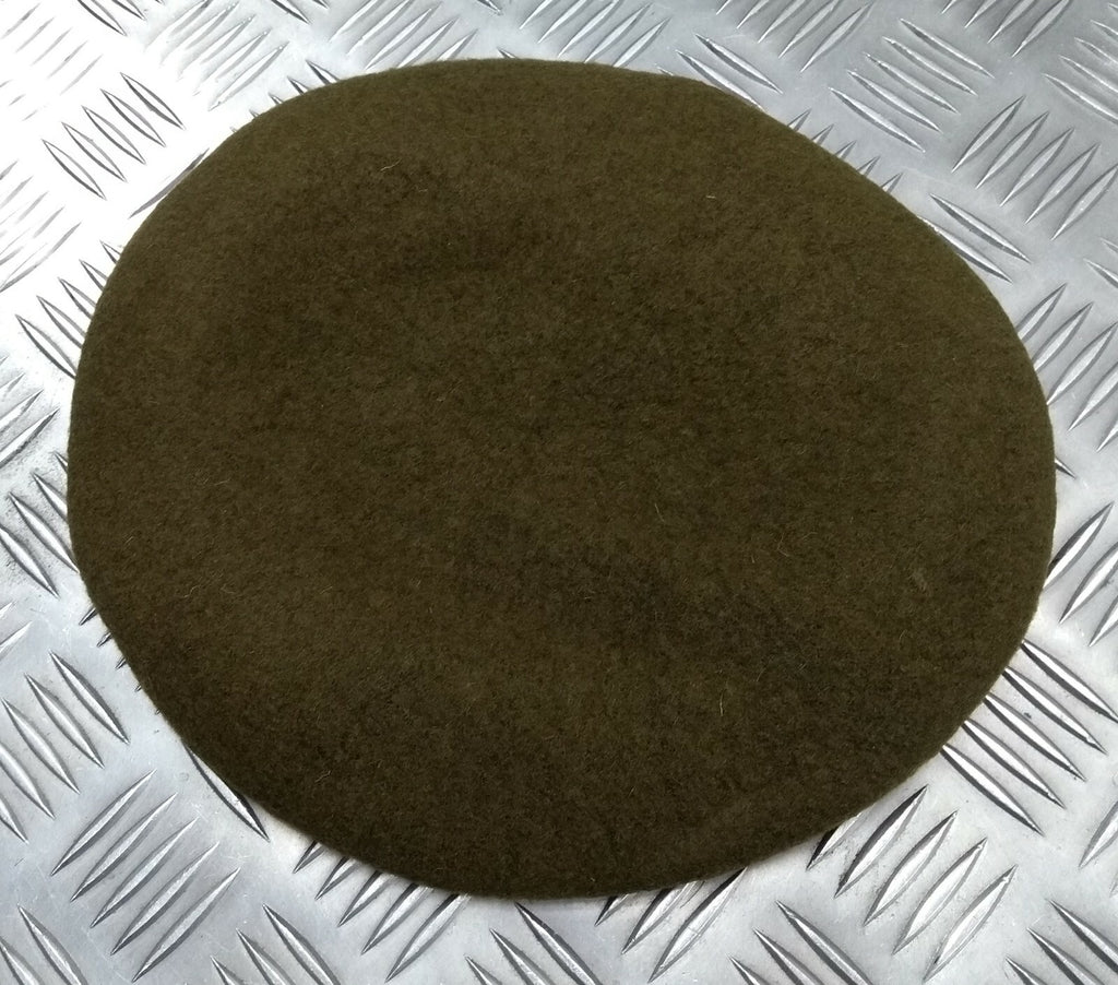 The Lancs Beret Cap Wool with Leather Rim Duke of Lancaster No Badge 57cm