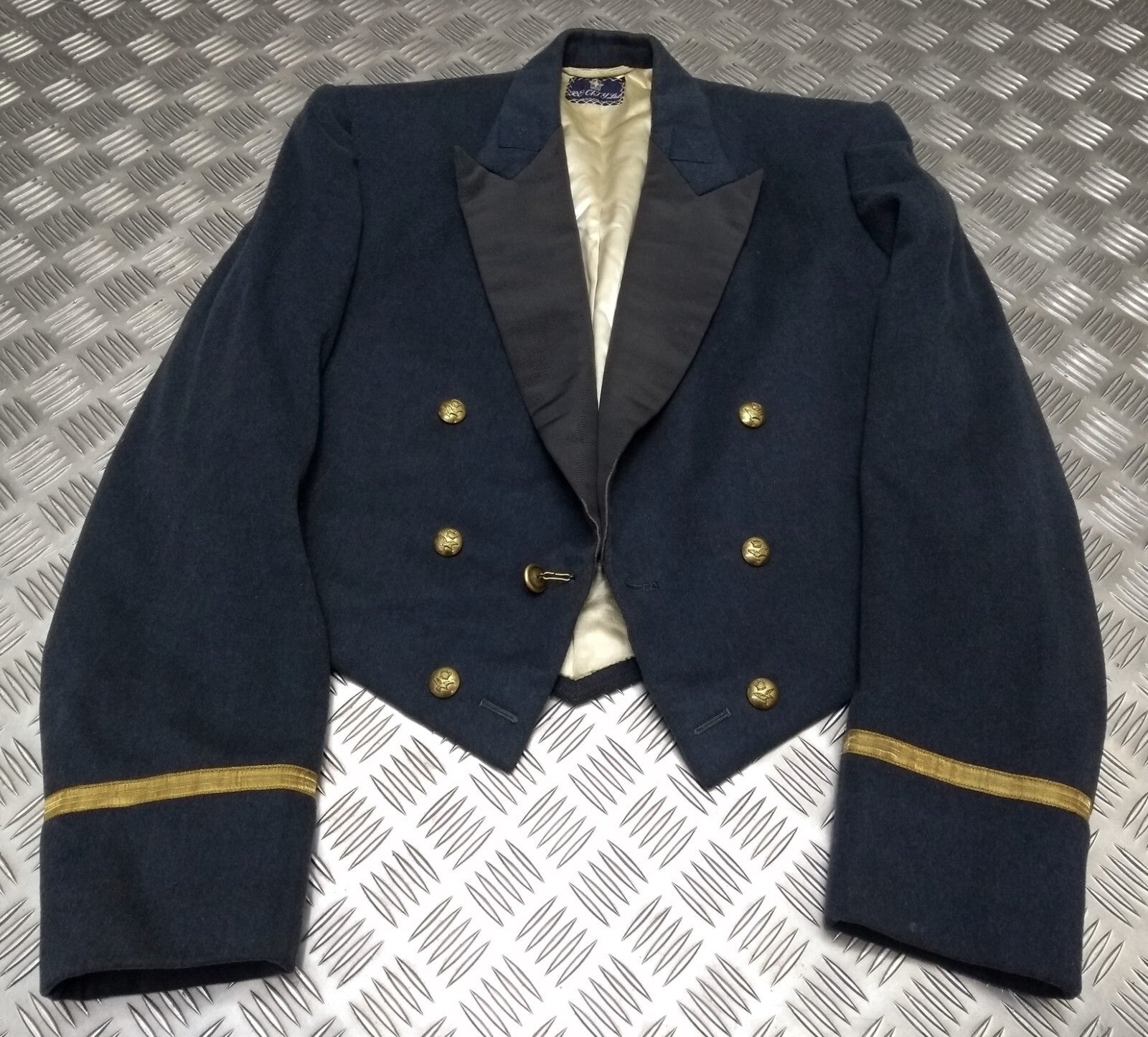 RAF Royal Air Force Mess Jacket Airforce Blue Grey Colour Vintage R.E City Ltd 60s Fancy Dress