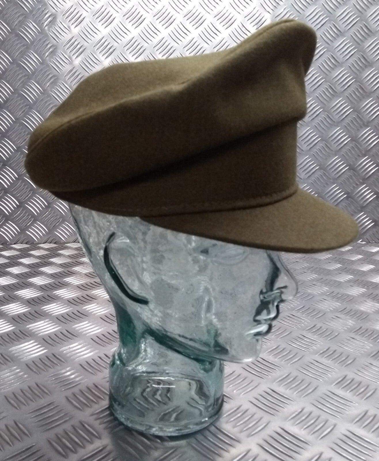 No2 Dress Hat Vintage Khaki Green No Badge Woman's Version Size 57cm