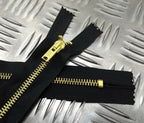 Genuine British Issue 22cm Closed End Metal Zip Zipper Black