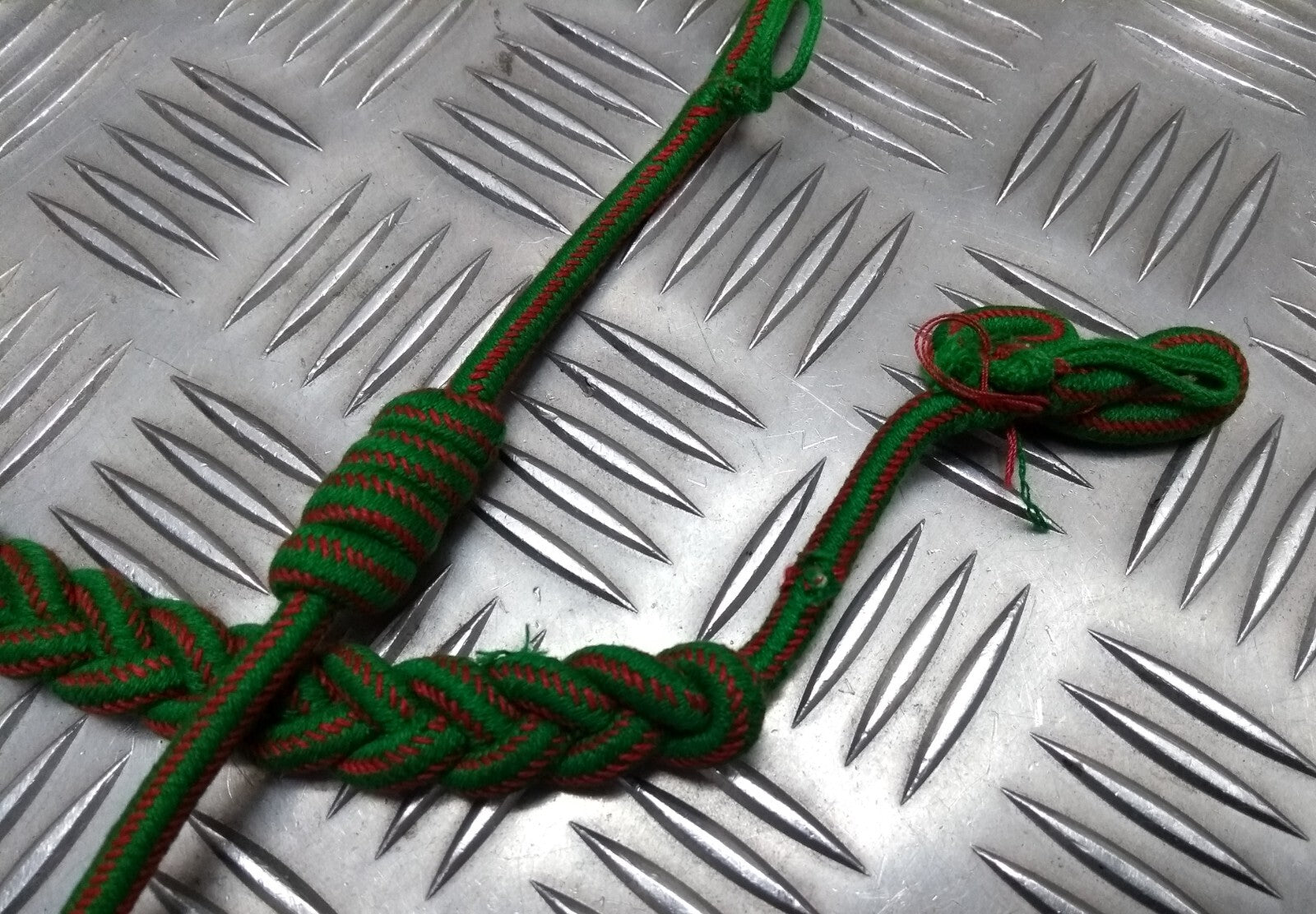 Vintage Aiguillette Officers Dress Cord For Ceremonial & Parade Gold Tip Ends