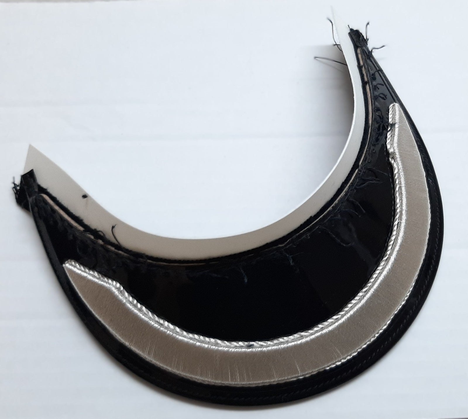 Group Manager Peak British Silver Bar Visor for Dress Hat / Cap New
