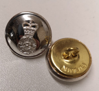 Intelligence Corps Buttons Mounted Insignia on Silver small size 22L