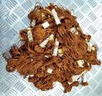 Vintage Mallard Floss Pure Silk Thread Boiling Dyes No8 Dark Brown Pearsall's