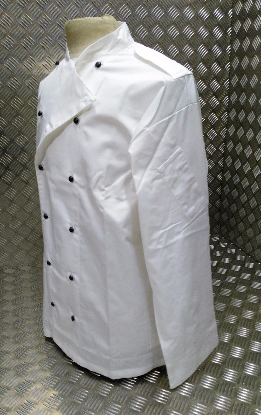 Genuine British Royal Navy Chefs Whites Top Neckerchief & Hat Set - All Sizes
