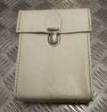 Genuine Vintage DDR NVA East German White Leather Boxed Utility Pouch
