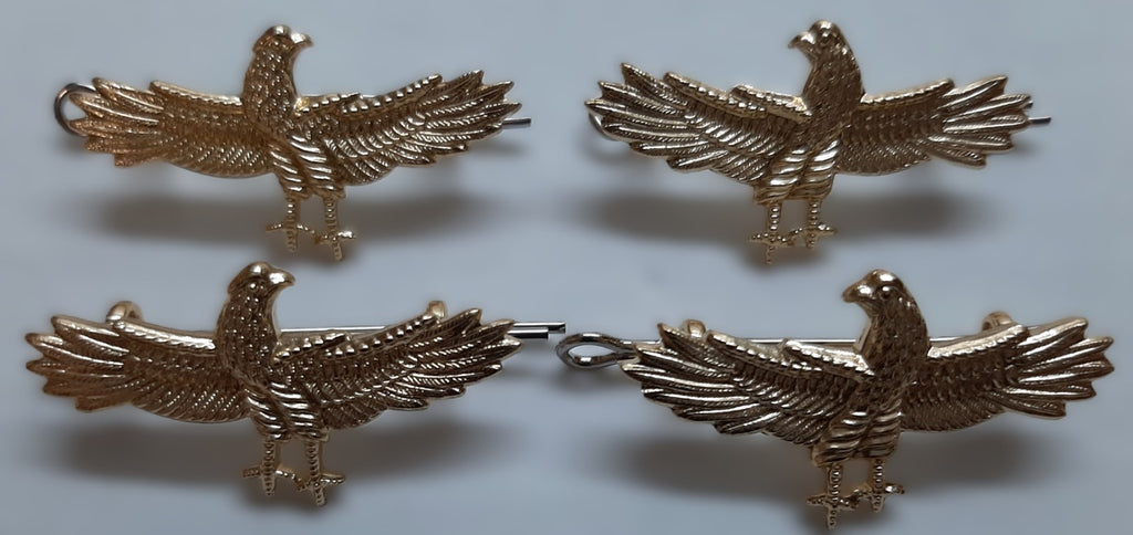 Spread Eagle Badges Split Pin Type Eagles Left and Right Facing Pairs