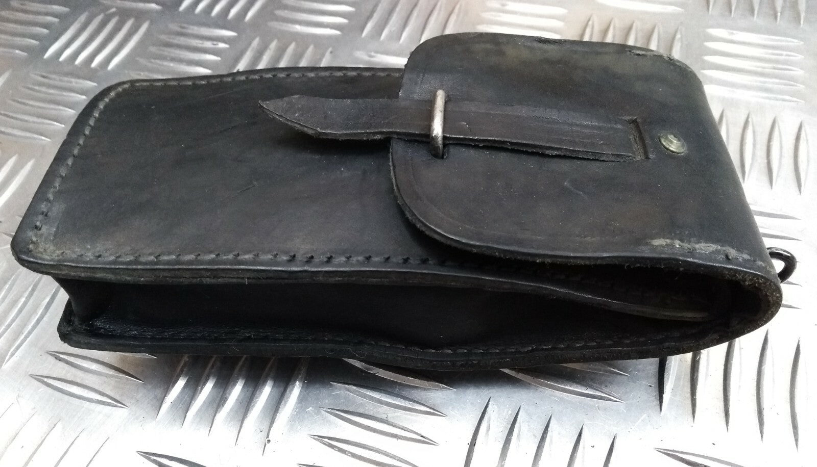 Vintage Style Black Leather Utility Pouch Job Lot Faulty x 20