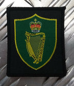 Harp & Crown Cloth Arm Badge Made in England Insignia X1
