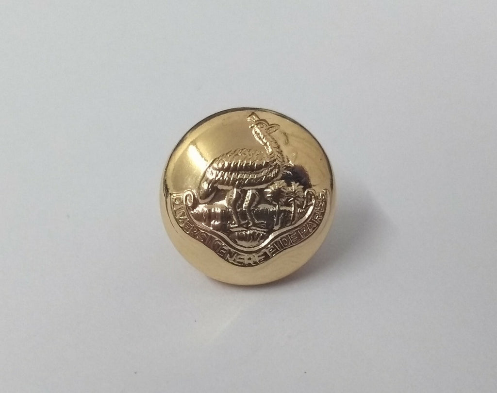 Northern Rhodesian Regimental Genuine Vintage Issue Gold Buttons 13mm X 10 - NEW