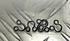 Hook & Eye Vintage x5 Mil-Spec Black Snipe Hook Eye (Eye Side Only) - NEW