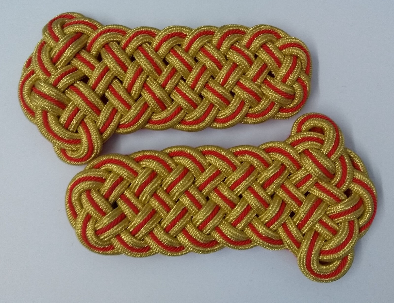 Shoulder Cords Senior Officer Gold & Maroon Fleck Braid No Insignia UK Made