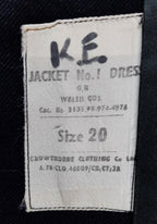British Army Vintage Welsh Jacket Blue No1 Dress Old Pattern 22.5"