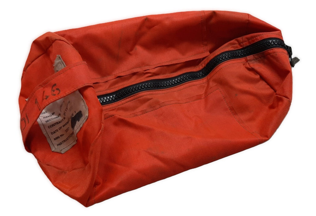 Orange Grab Bag British Navy RAF Royal Air Force Immersion Stowaway Nylon Holdall With Handle