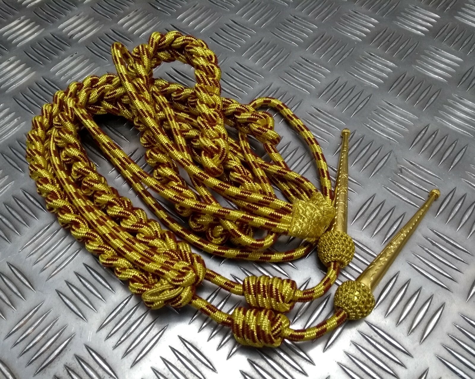 Barbados Full Aiguillette For Officers Gold & Maroon Fleck Ceremonial & Parade