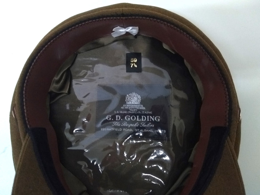 No2 Officers Hat RE British Army Goldings With Insignia & Chin Strap 59cm