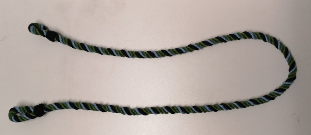 Special Boat Service SBS Green Black and Light Blue Lanyard