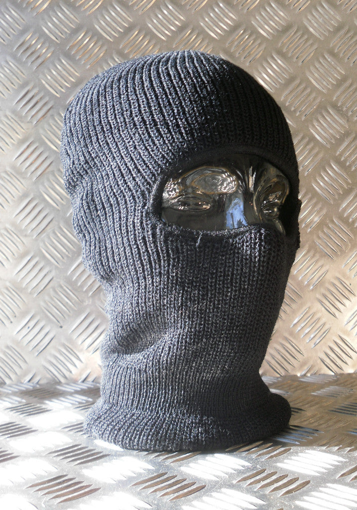 Black One (1) Hole Balaclava / Beanie Hat - Very Warm - Brand New