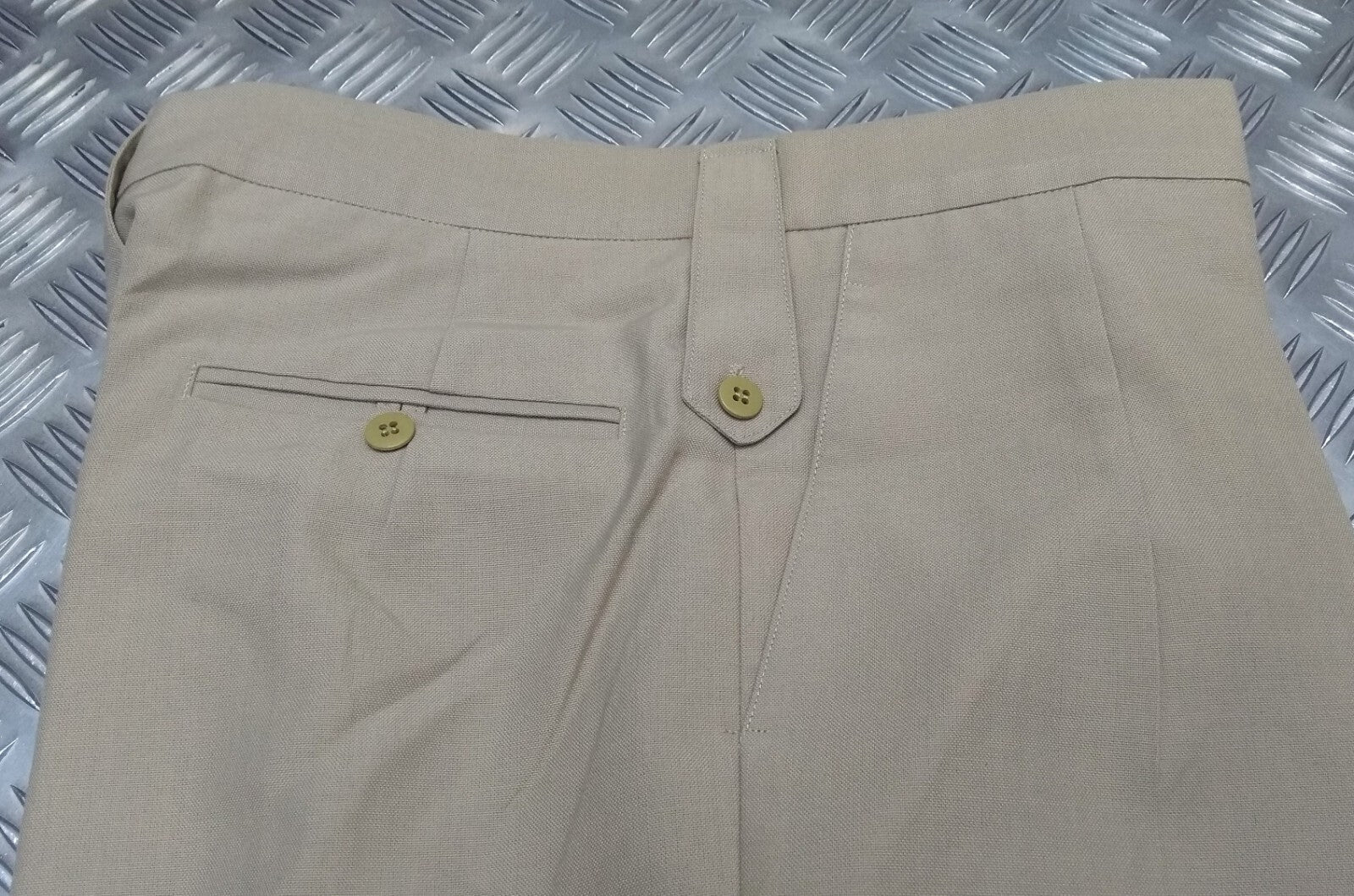 Vintage Fawn Trousers British Old Pattern Lightweight Dress Trousers