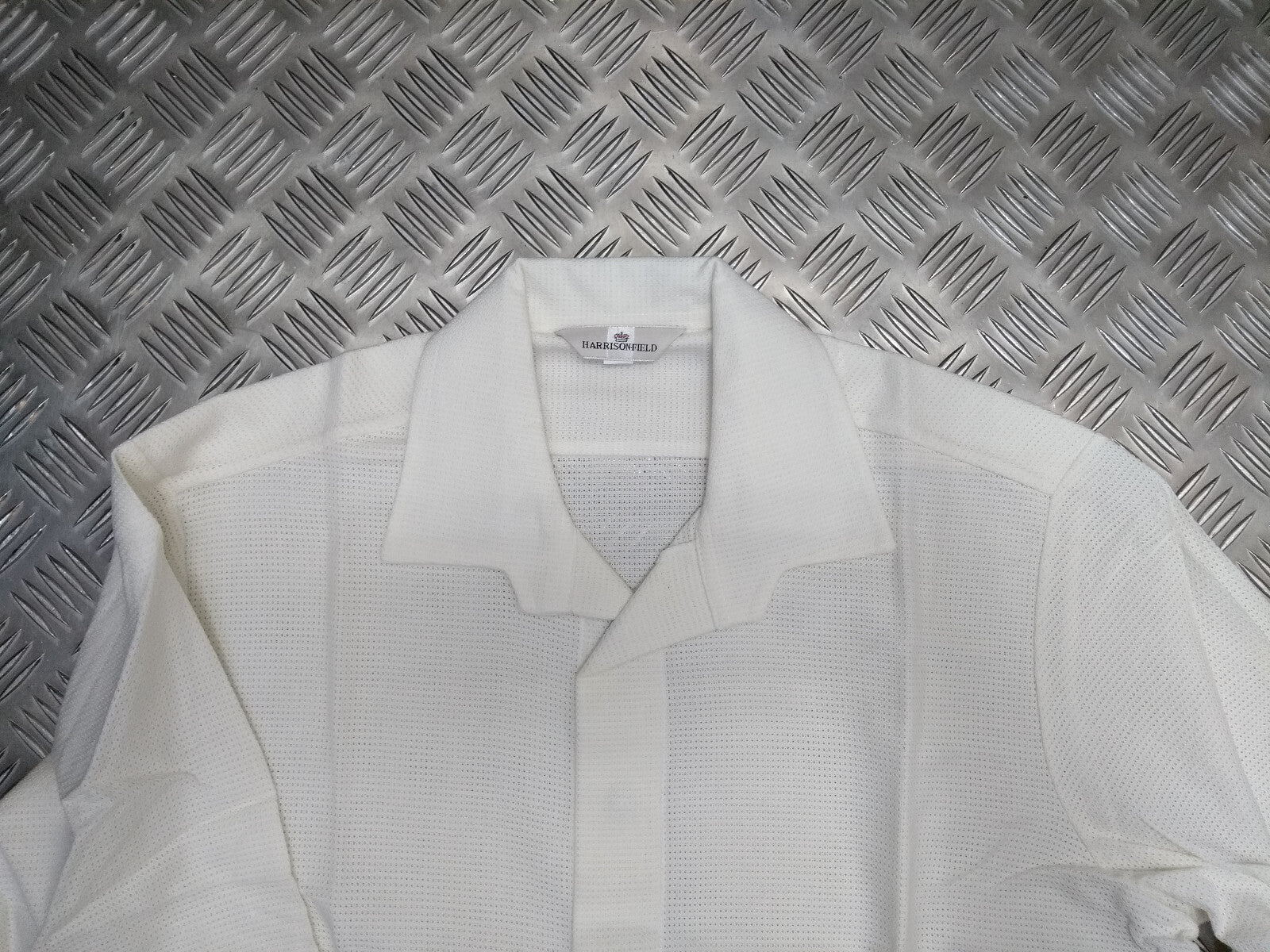 Food Handlers Shirt White Unisex Size Large Long Sleeve, Harrison Field - NEW