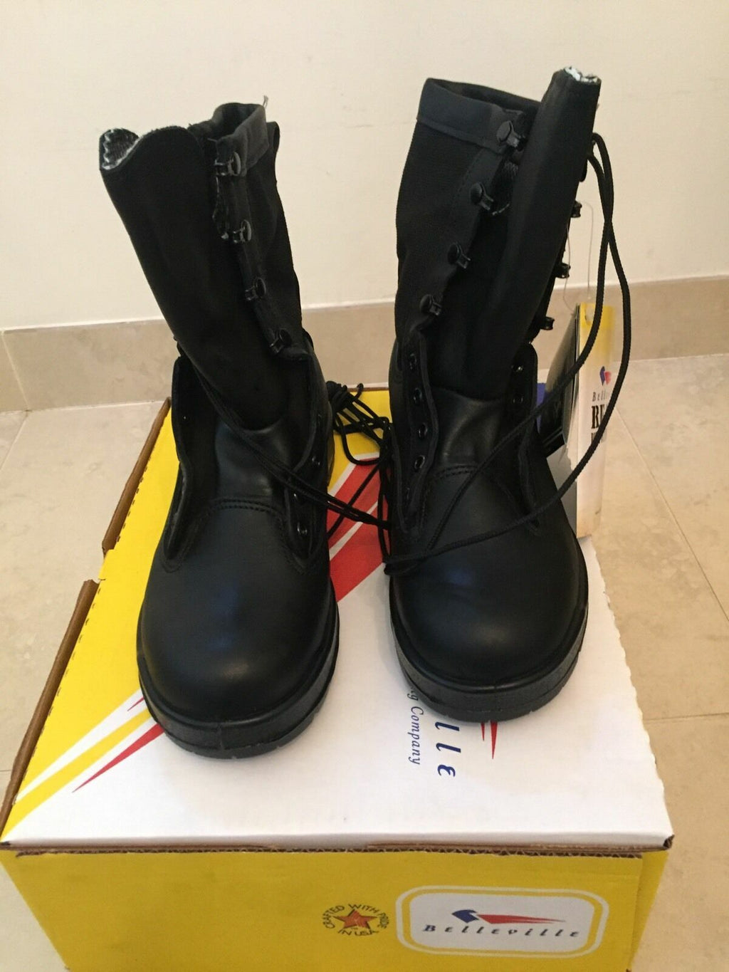 US Forces Style Belleville 700V Black USAF G-TEX Flight Combat Boots - NEW