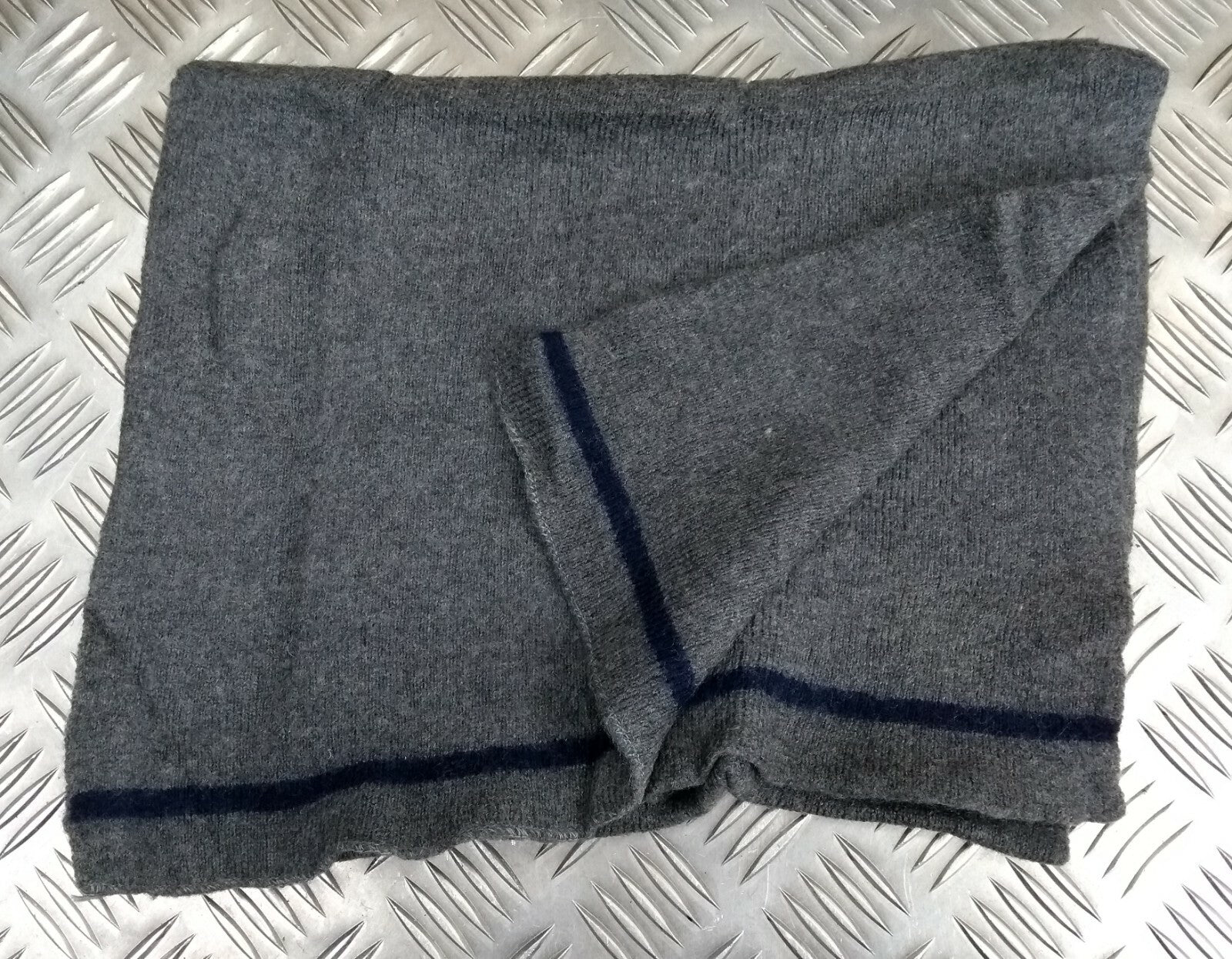 Genuine Vintage German Army Issue Field Grey Soldiers Standard Dress Wool Scarf