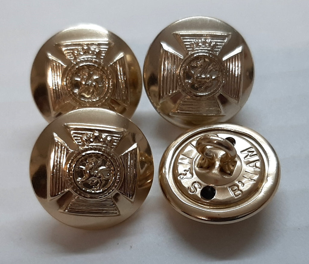 DERR Duke of Edinburgh's Royal Regiment British Army Insignia Buttons 30L X4