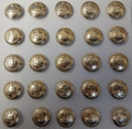 Army RMP Button Small Size for Dress Cap and Similar 22L x25 - NEW