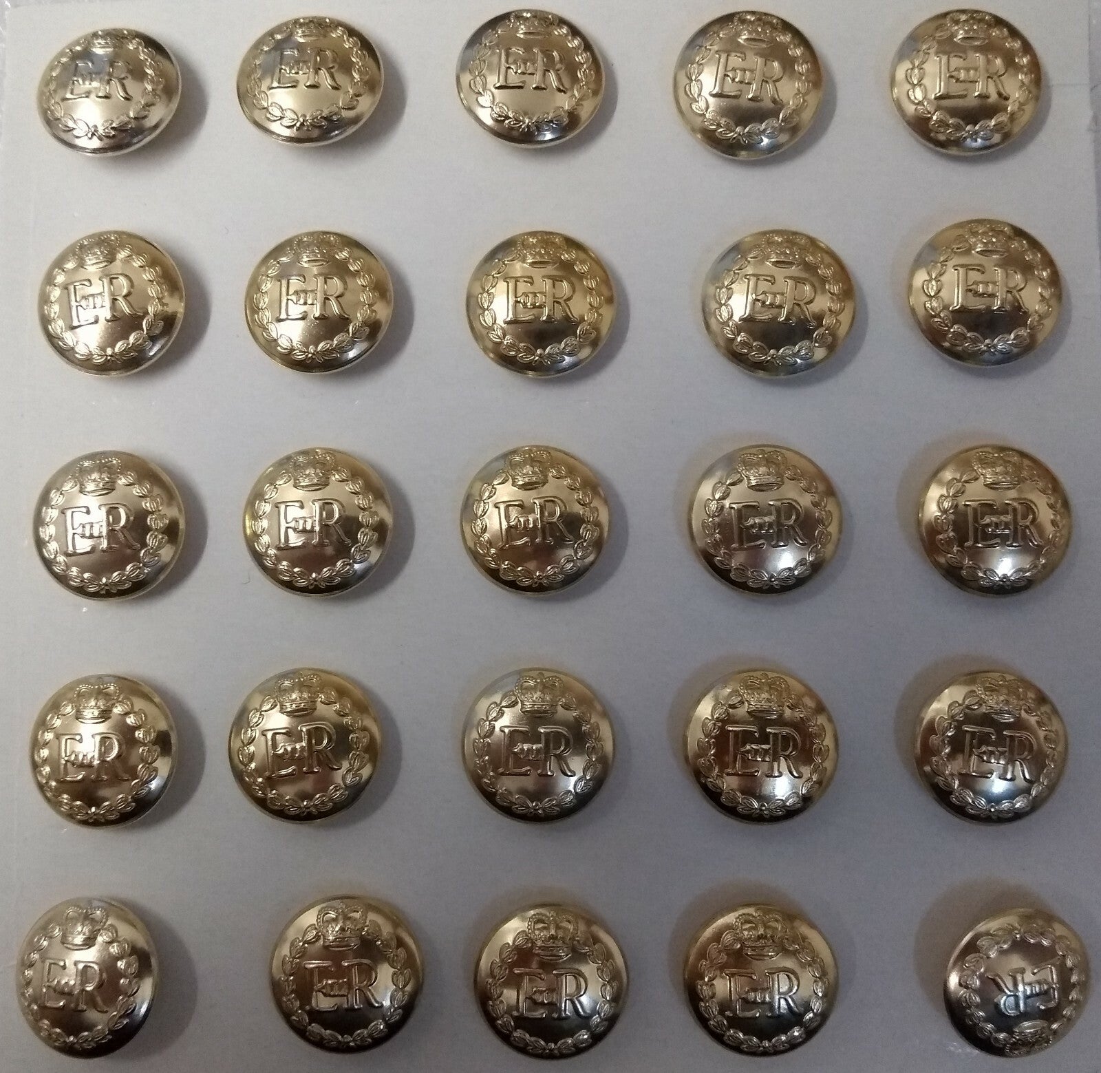 Army RMP Button Small Size for Dress Cap and Similar 22L x25 - NEW