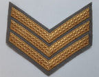 Mess Kit Chevrons 3 Gold Bar British Assorted Back Colours