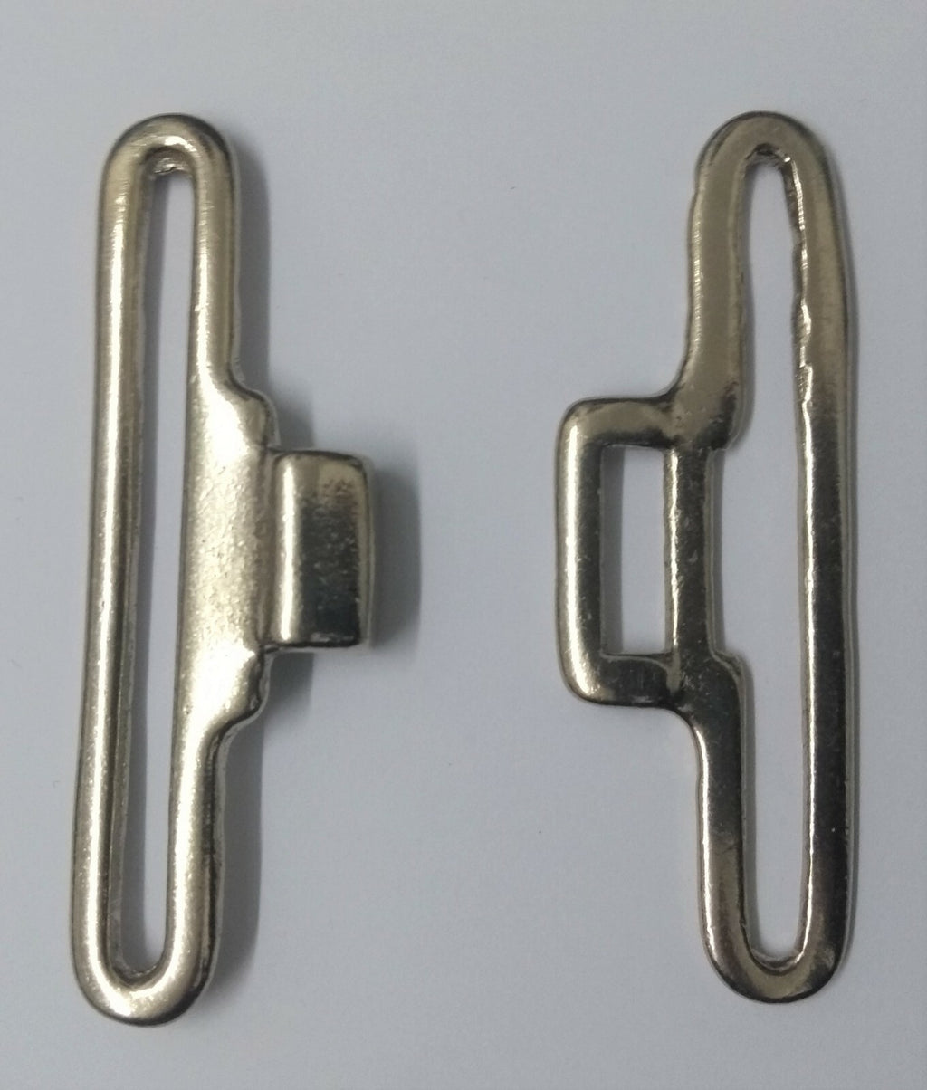 Nickel Plated Pistol Belt QRF Buckle Set MFP02B