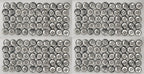 Buttons 200 Vintage 4 Hole Shirt Shank Anchors Pearlesque Old Silver 10.5mm