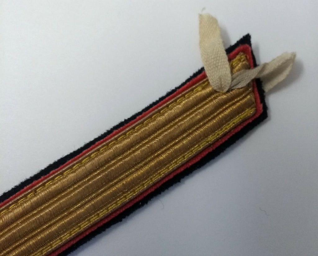 Genuine Vintage British Issue Gold Wire Embroidered Rank Chevrons