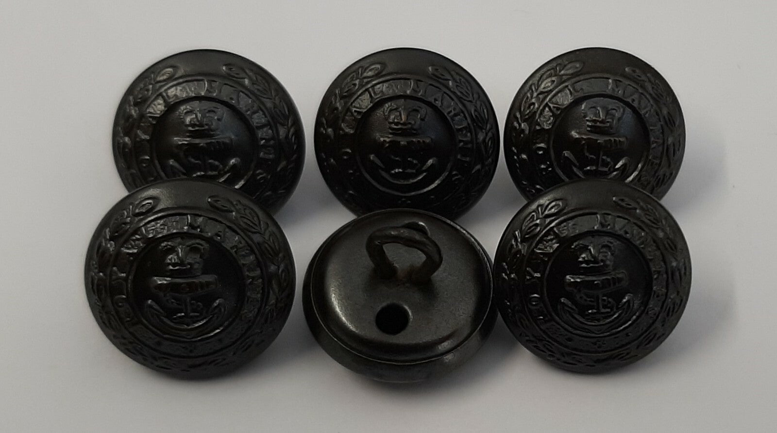 RM Lovat Ring Backed Anchor Jacket Button Set Size 38L & 27L