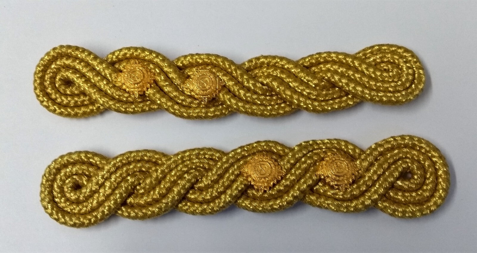 Lieutenant Shoulder Cords Ceremonial Wire Cord Shoulder Epaulettes & Rank Pips