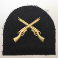 Royal Marines Embroidered Drill Platoon Crossed Rifles Qualification Patch
