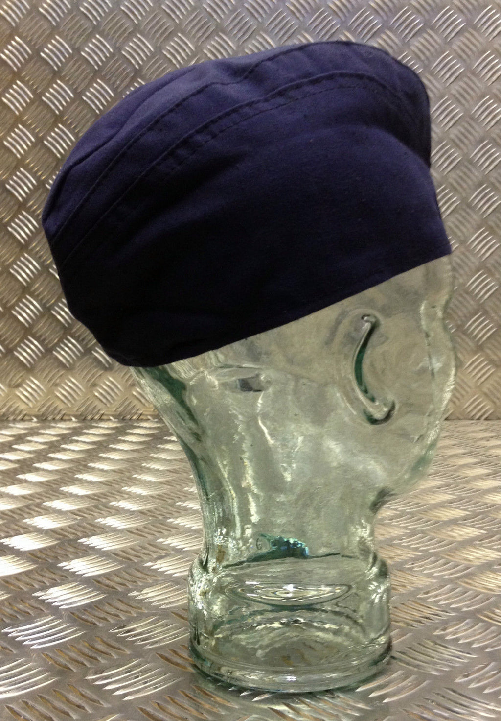 Genuine East German Army/Navy Flat Cap / Envelope/Forage Hat. Blue - All Sizes