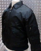 MA2 CWU US Military Style Bomber Jacket Black NEW