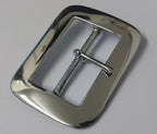 2 1/4" Buckle Hi Sheen Chrome Single Prong For Leather / Canvas Belts
