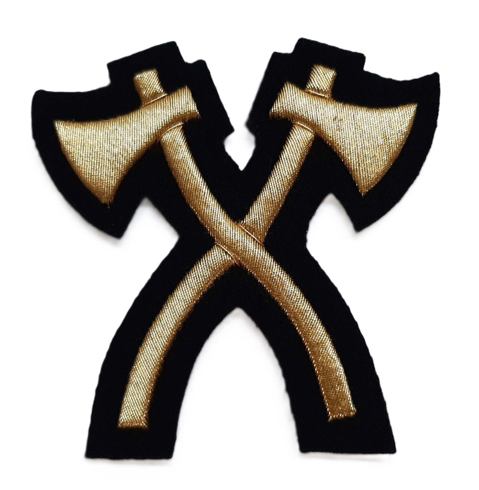 Pioneer No1 Dress Badge British Embroidered Gold Braided Axes Arm Patch