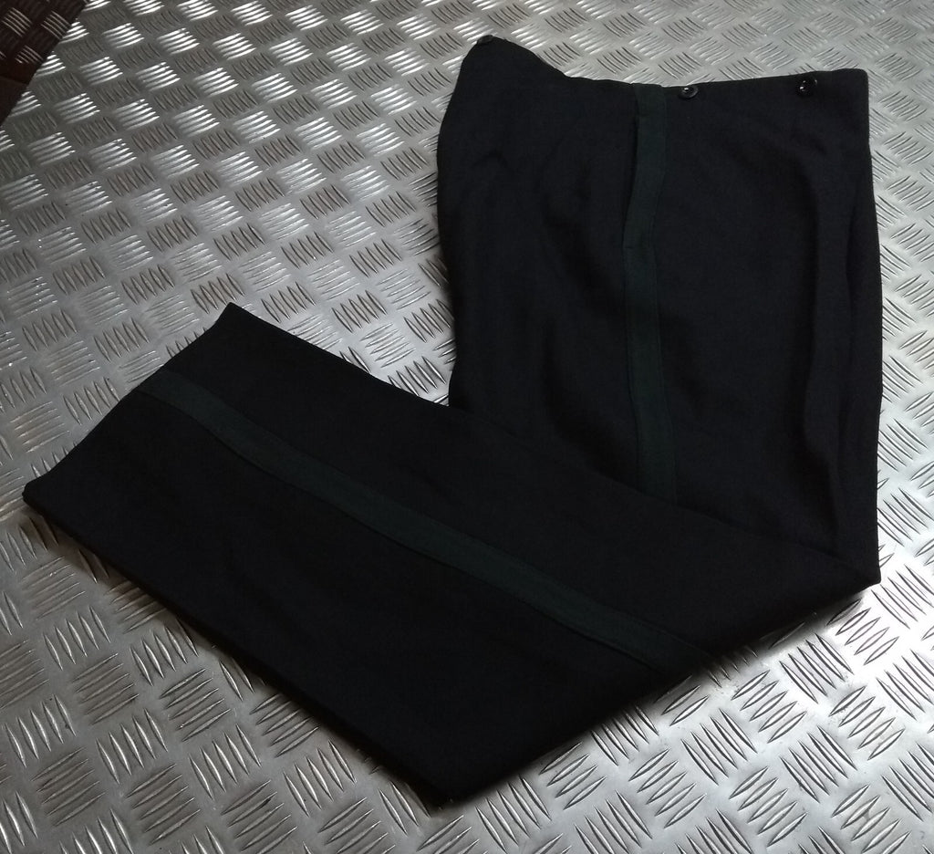 No1 Mess Trousers British Army Dress With Infantry / Rifles Green Stripes W34"