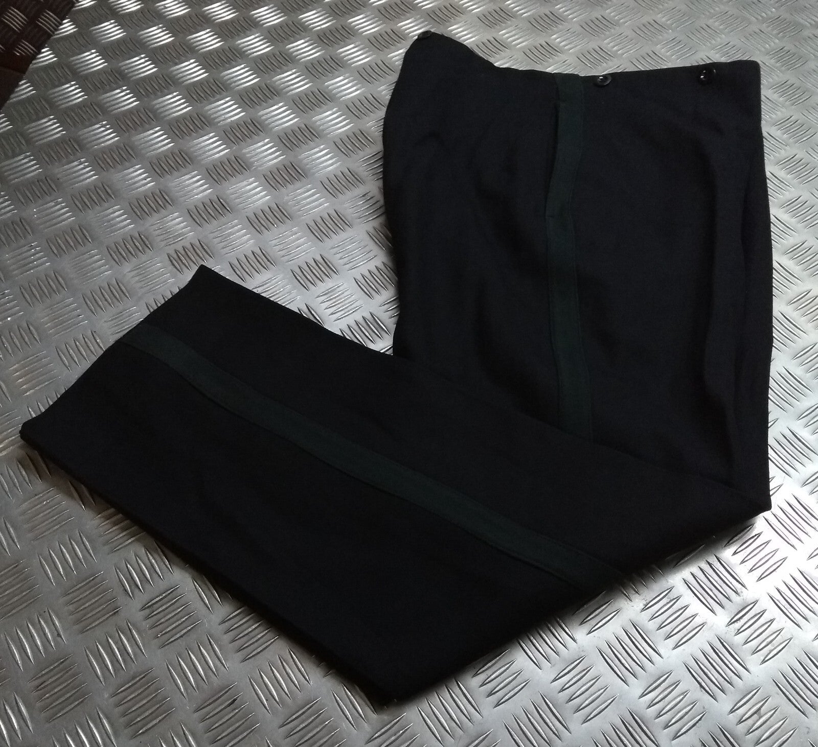 No1 Mess Trousers British Army Dress With Infantry / Rifles Green Stripes W34"