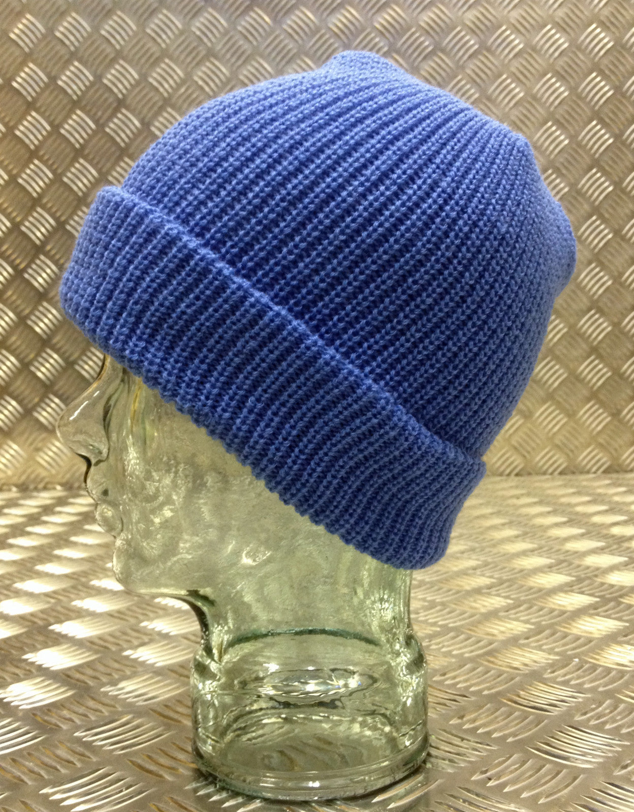 Sky Blue / Light Blue Knitted Beanie Hat / Watch Cap / Woolly Hat - One size NEW