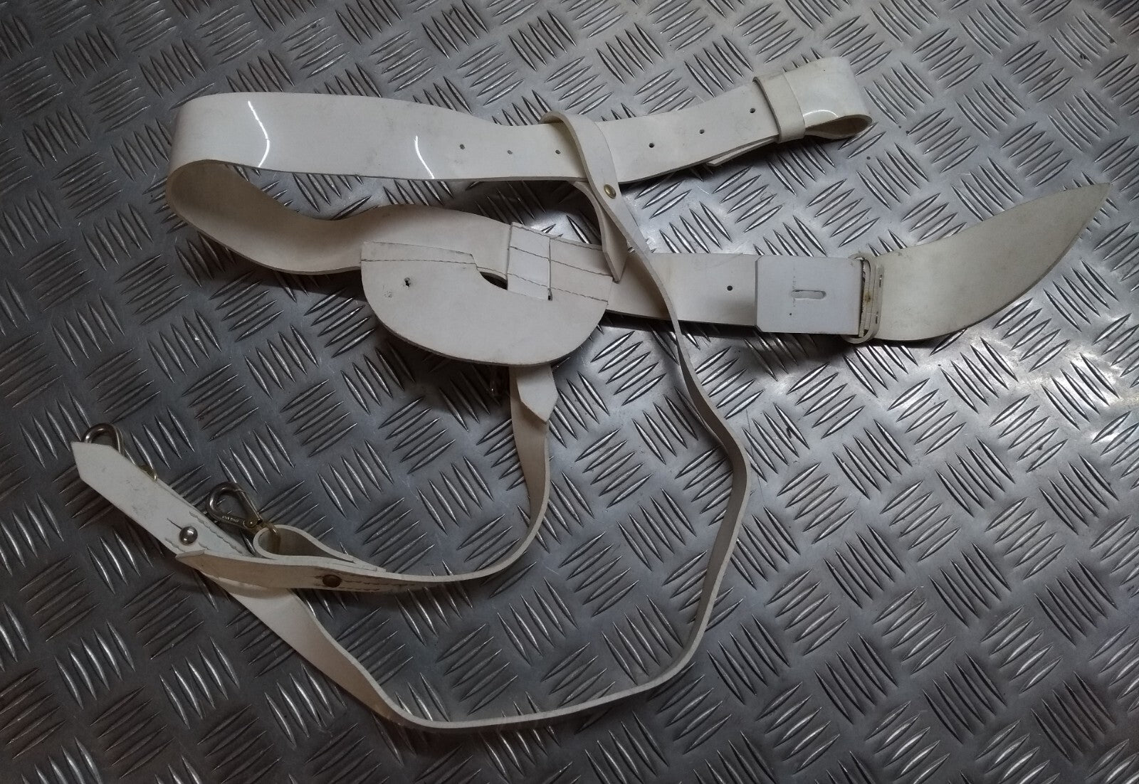 RM Belt White PVC (RMBS) Type Long & Short Slings No Buckle Max 88cm