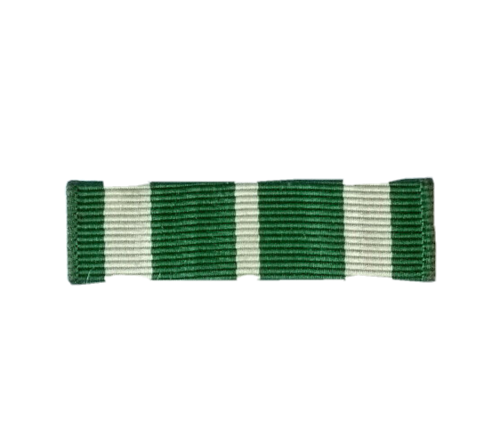 Coast Commendation Medals (CGCM) US Green & White Medal Ribbon on Bar