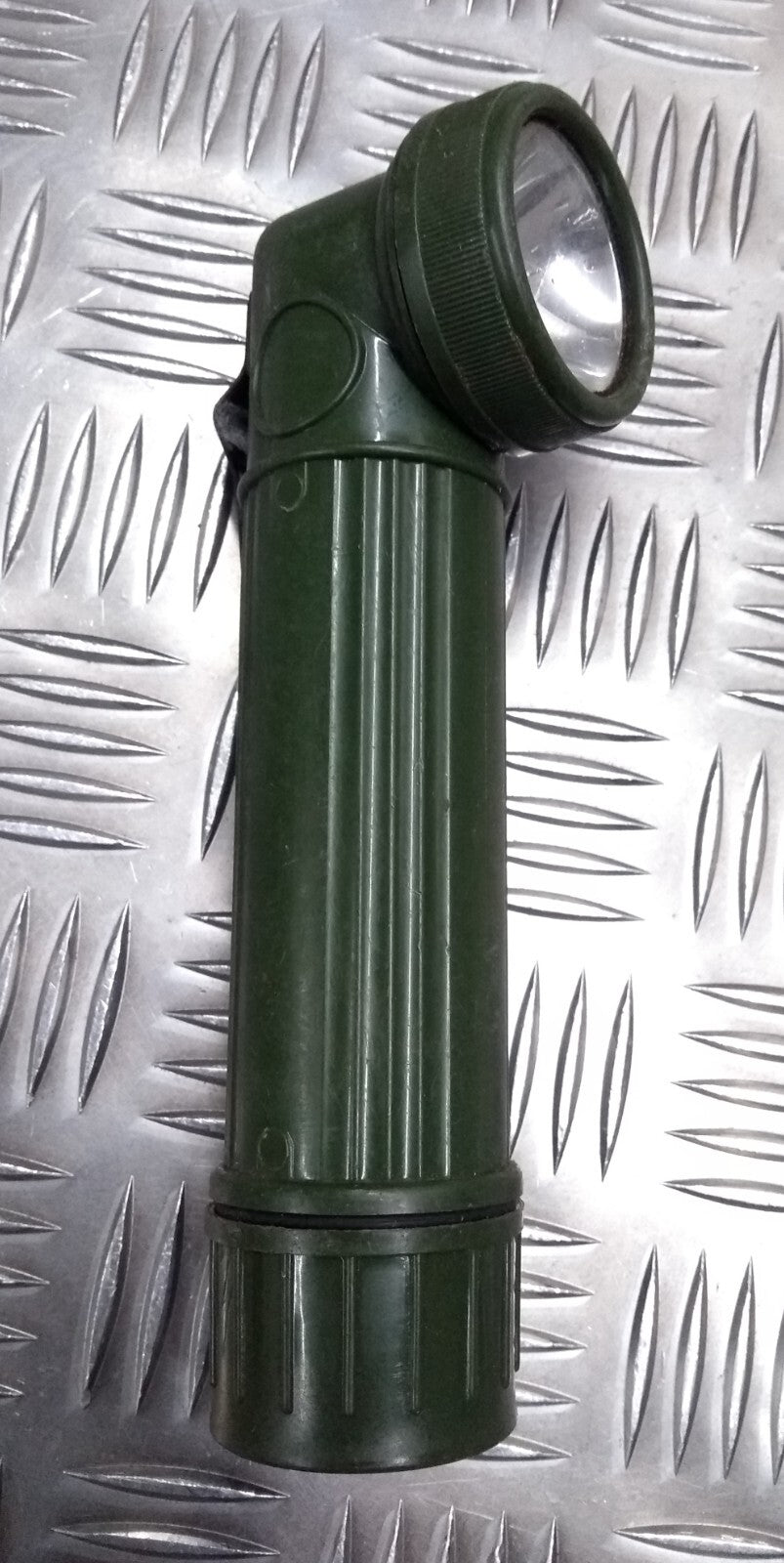 Movie Prop Torch EX British Army Old Pattern Angled Soldiers Combat Flashlight