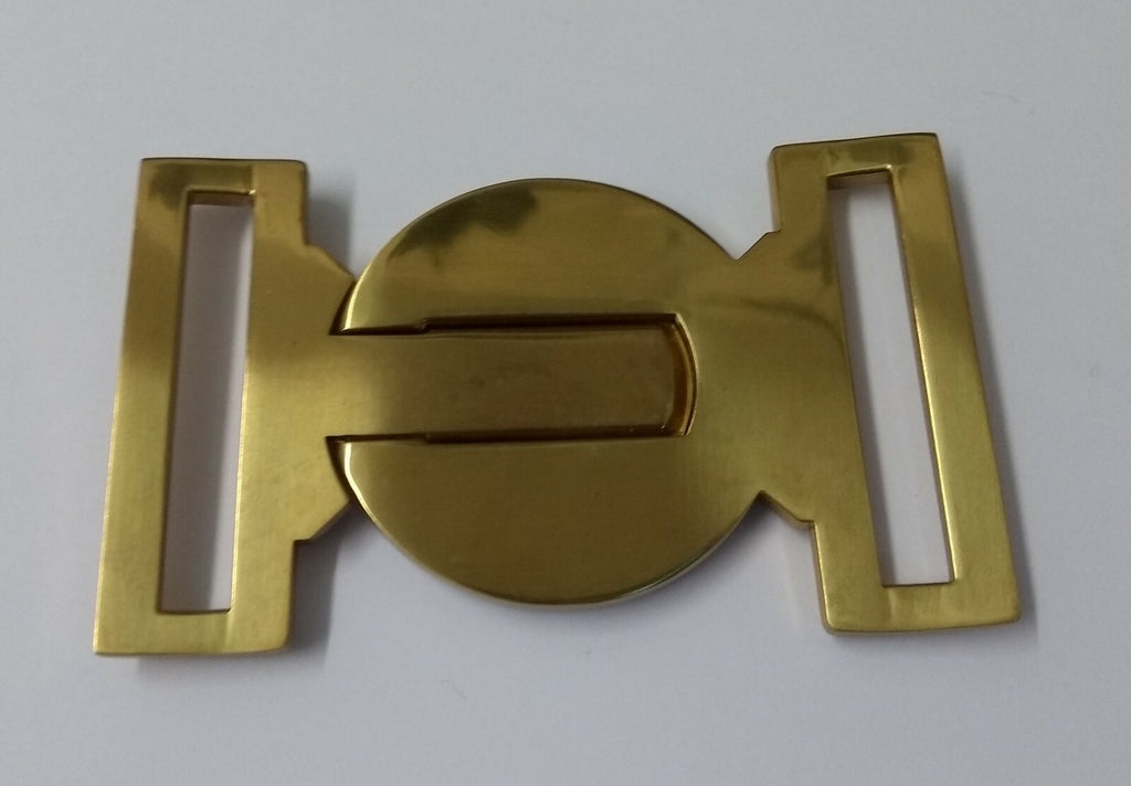 British Ceremonial Belt Buckle With "DIEU ET MON DROIT" Logo - NEW