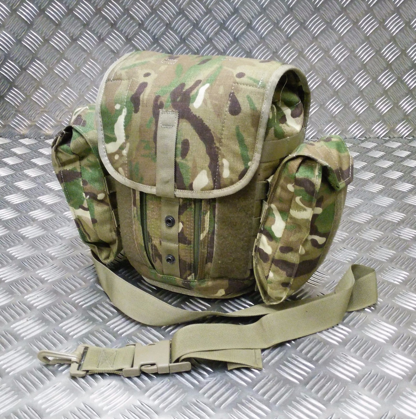 MTP Camo Field Pack/Respirator Case Molle Genuine British Army Gas Mask Bag G1